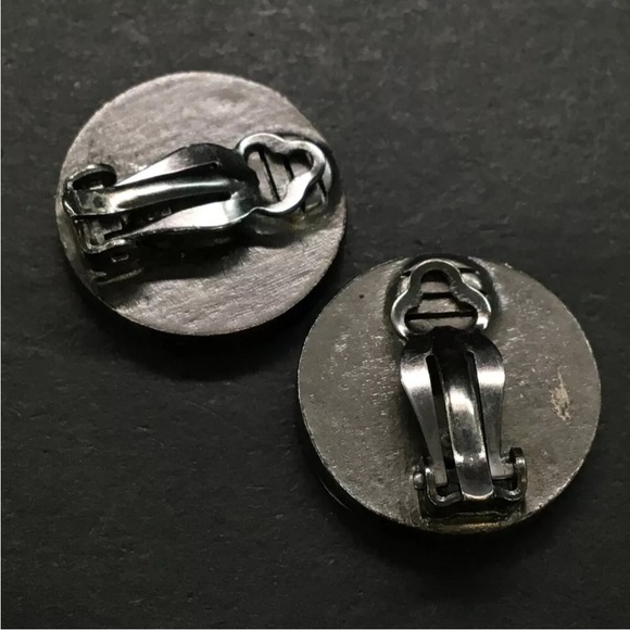 CHANEL CC Logo Black & Silver Tone Earrings - Picture 6 of 8